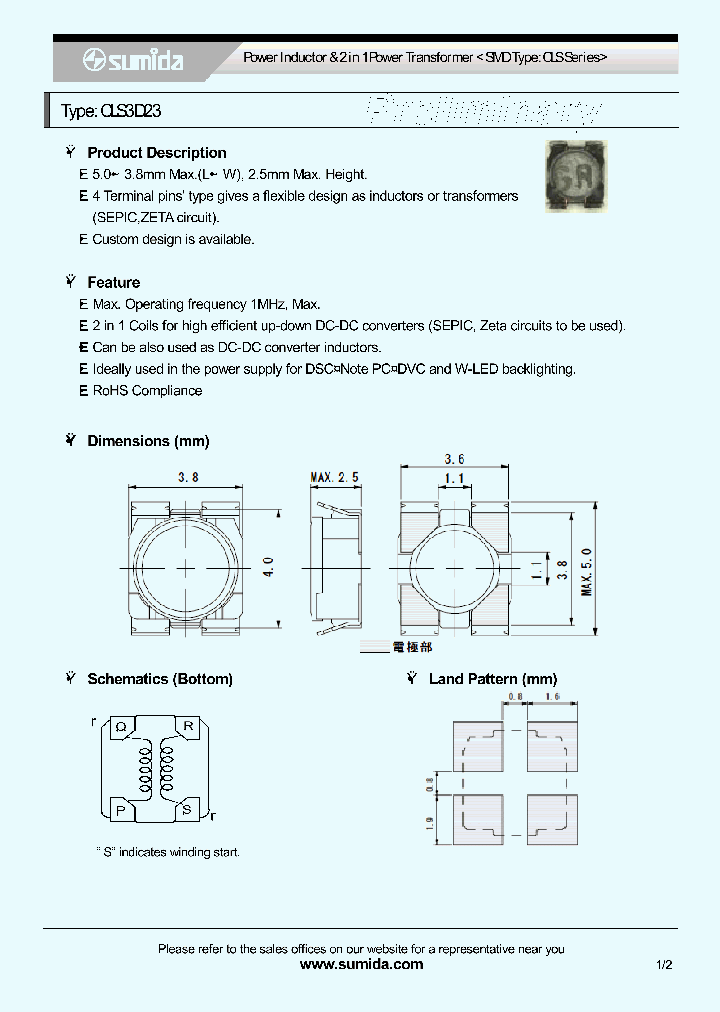 CLS3D23NP-2R2N_4137155.PDF Datasheet