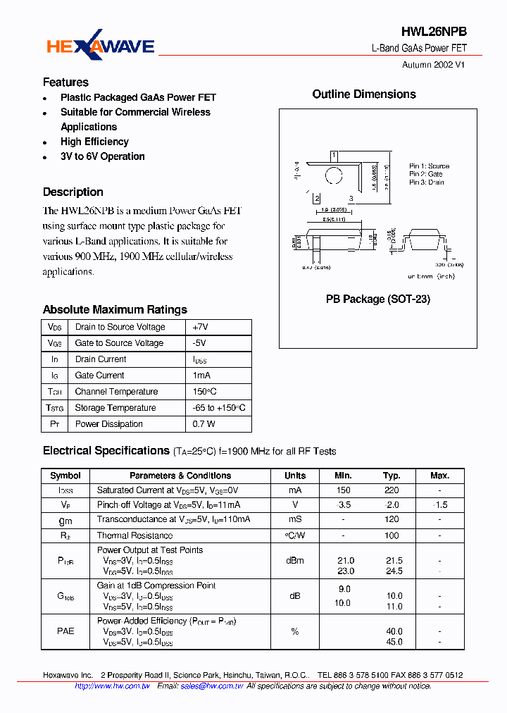 HWL26NPB_4140517.PDF Datasheet