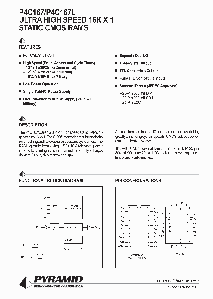 P4C167-12CMB_4153328.PDF Datasheet