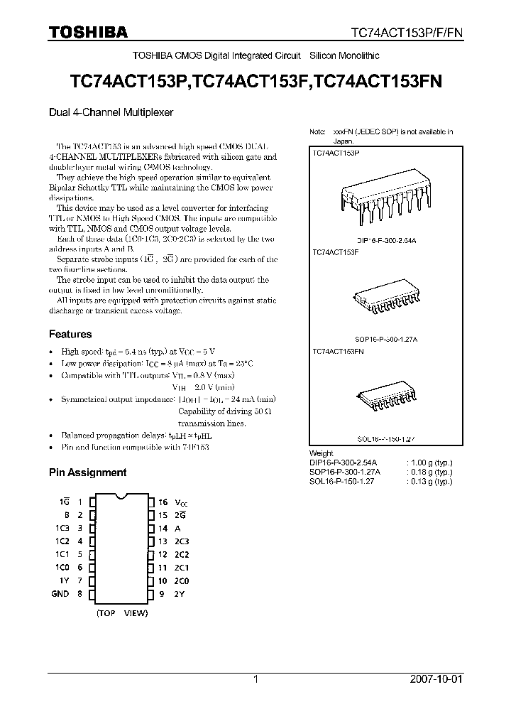 TC74ACT153F07_4124767.PDF Datasheet