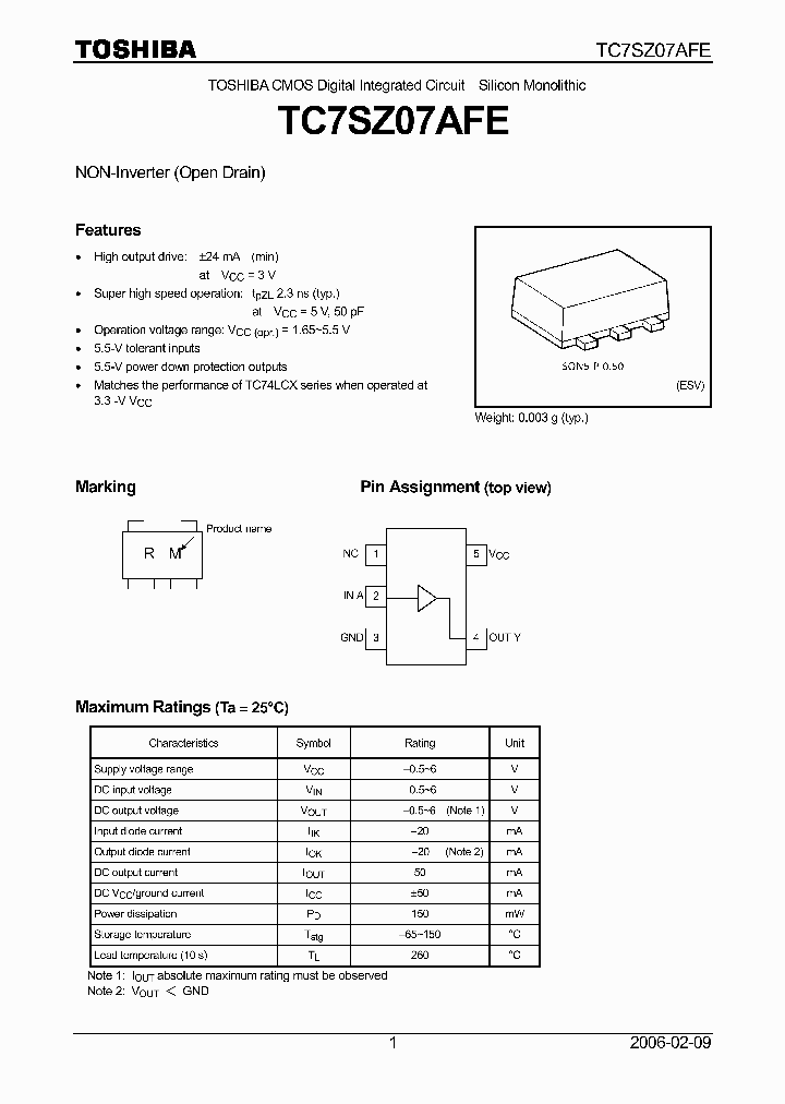 TC7SZ07AFE_4132310.PDF Datasheet