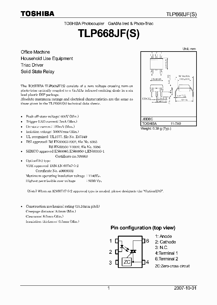 TLP668JF_4124488.PDF Datasheet