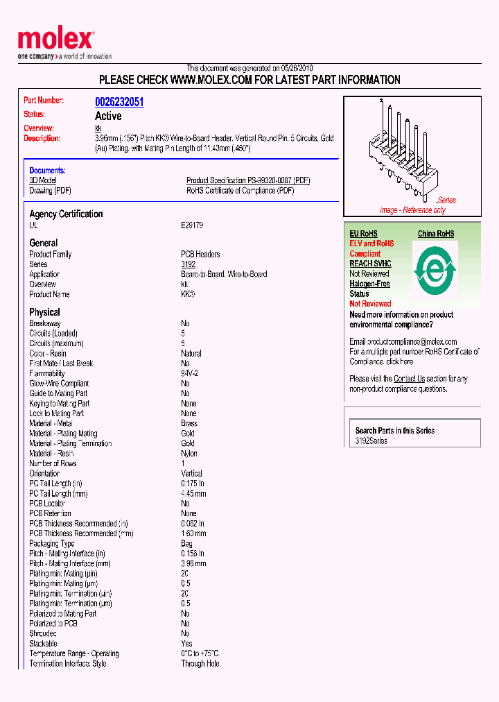 0026232051_4883966.PDF Datasheet