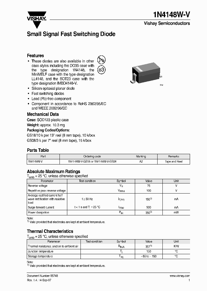 1N4148W-V_4290742.PDF Datasheet