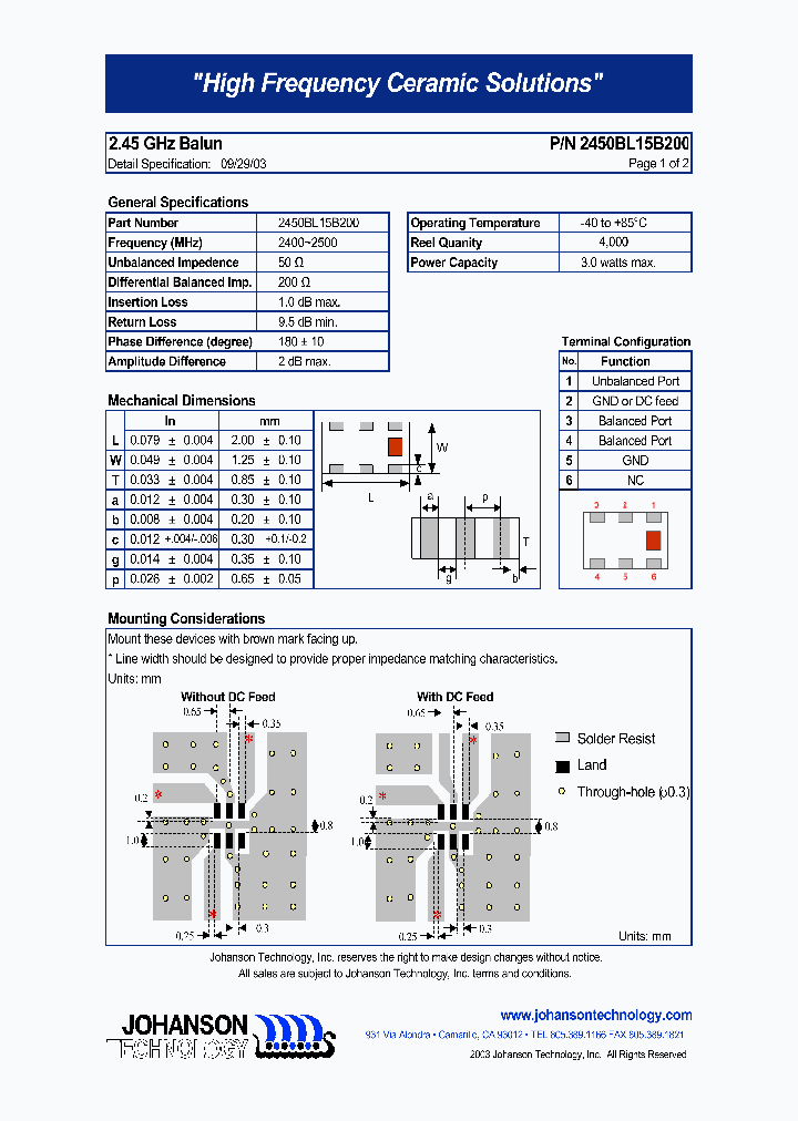 2450BL15B200_4699582.PDF Datasheet