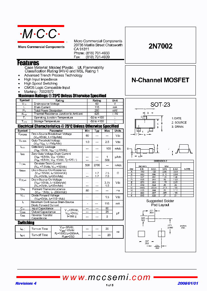 2N7002-TP_4692773.PDF Datasheet