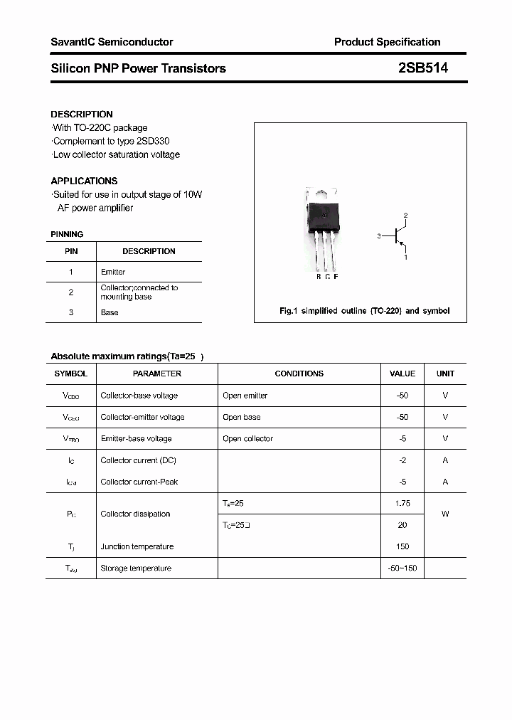 2SB514_4408550.PDF Datasheet