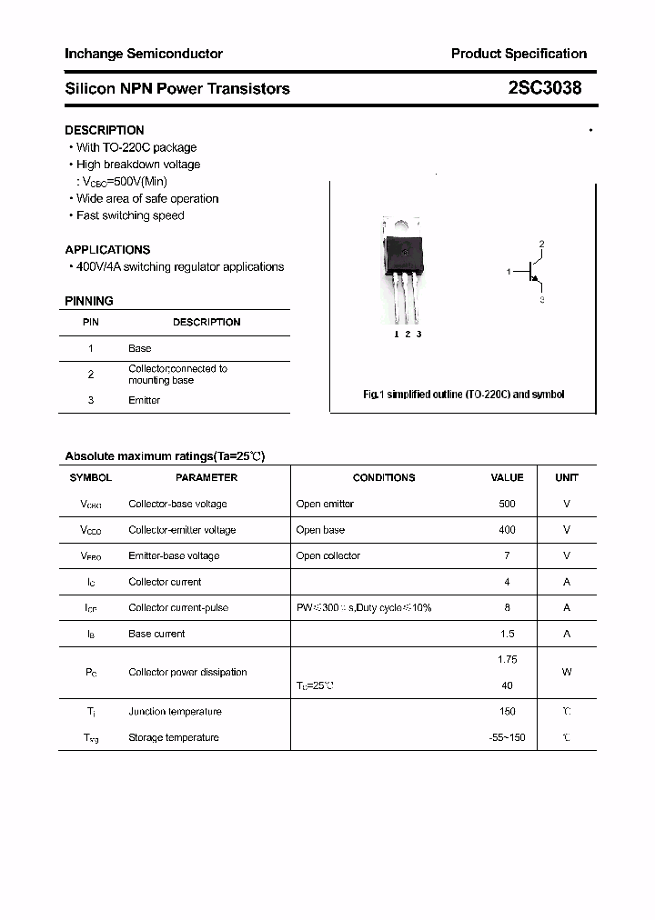 2SC3038_4354389.PDF Datasheet