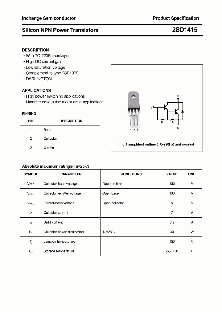 2SD1415_4469078.PDF Datasheet