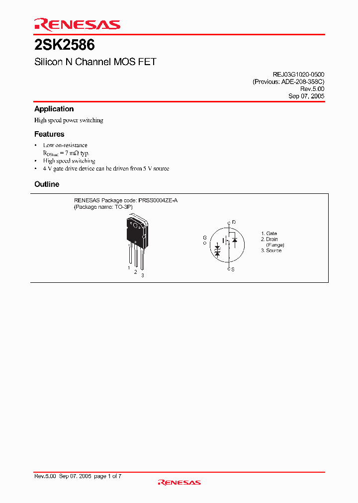 2SK2586-E_4258421.PDF Datasheet