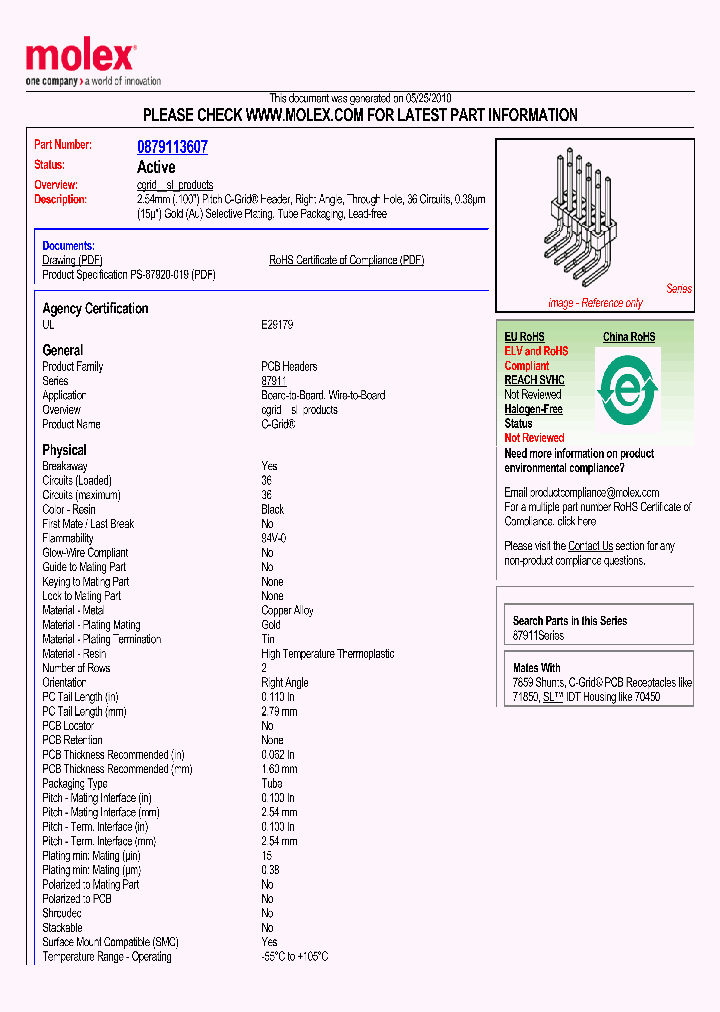 87911-3607_4917192.PDF Datasheet