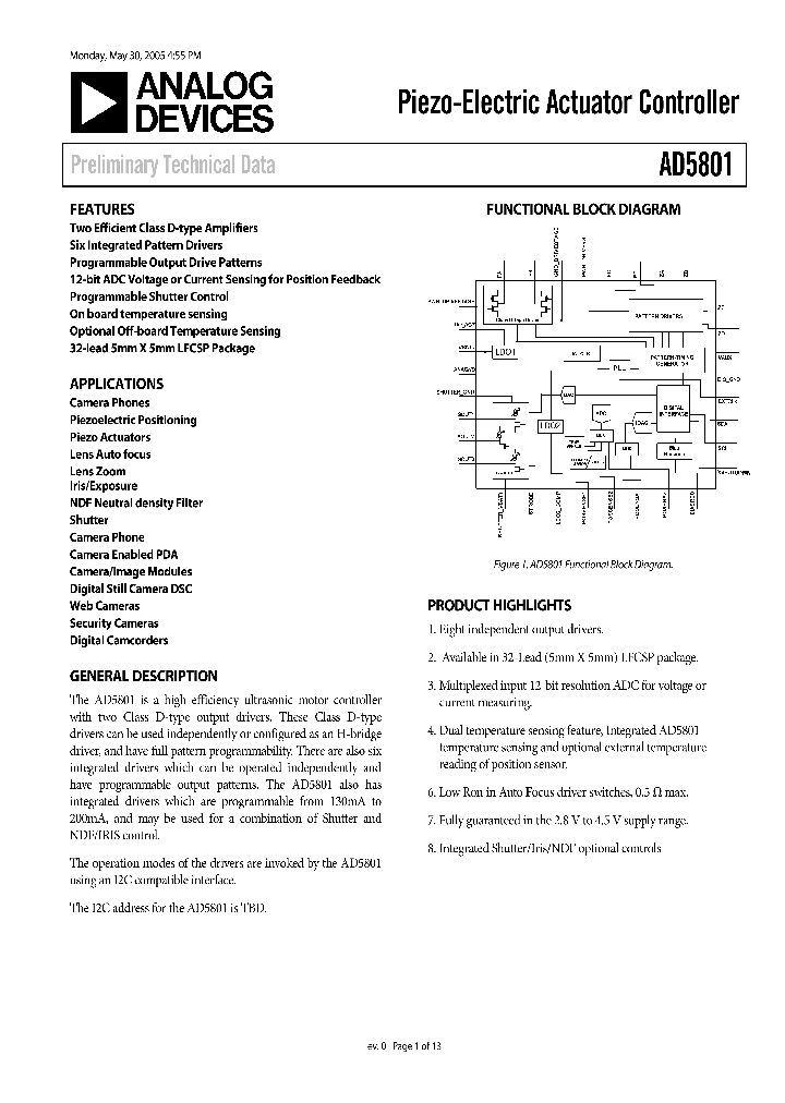 AD5801_4355139.PDF Datasheet