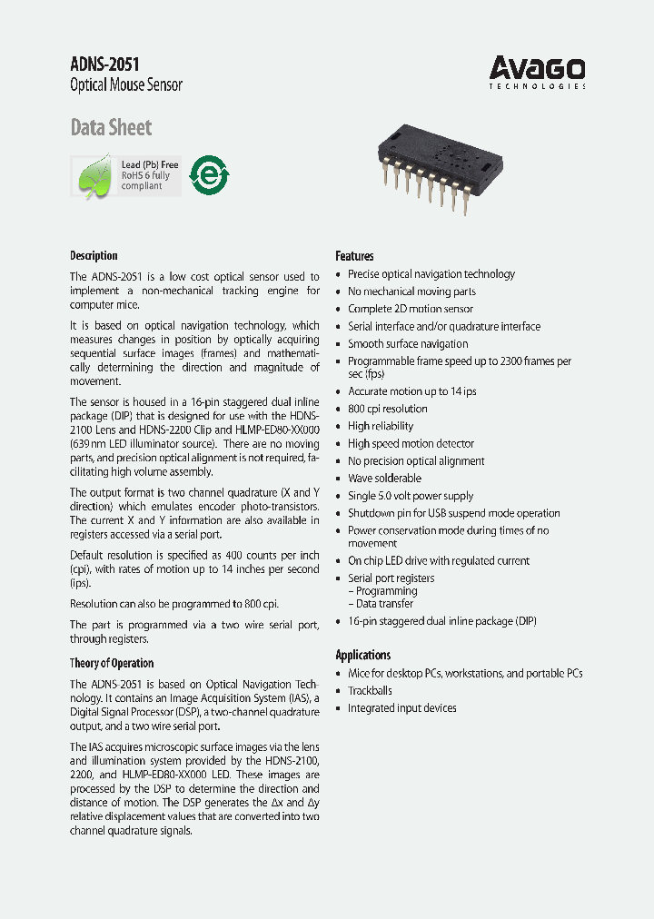 ADNS-2051_4272775.PDF Datasheet