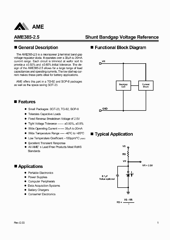 PAM8406 Series by Diodes Incorporated Datasheet