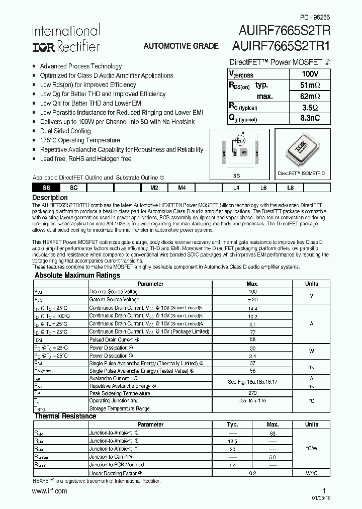 AUIRF7665S2TR_4595392.PDF Datasheet