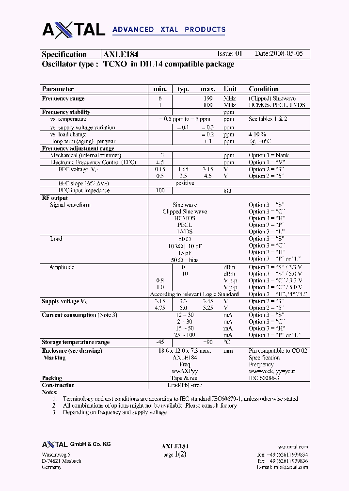 AXLE184_4199667.PDF Datasheet