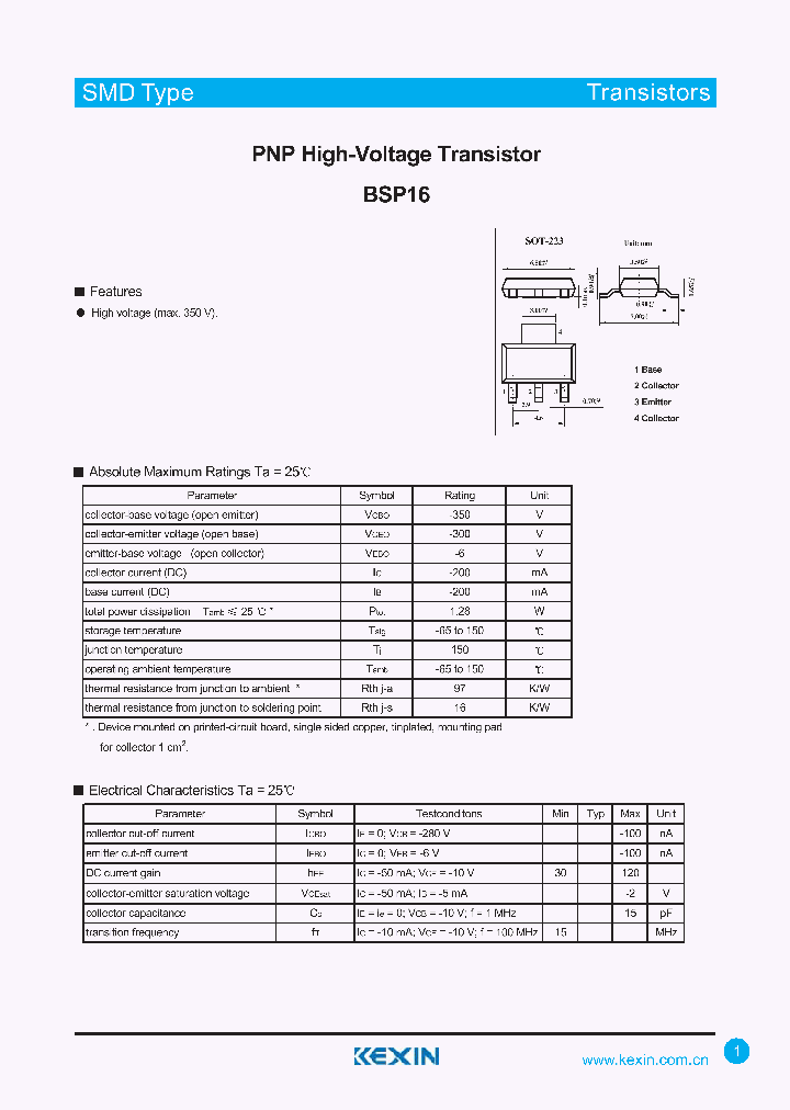 BSP16_4773233.PDF Datasheet