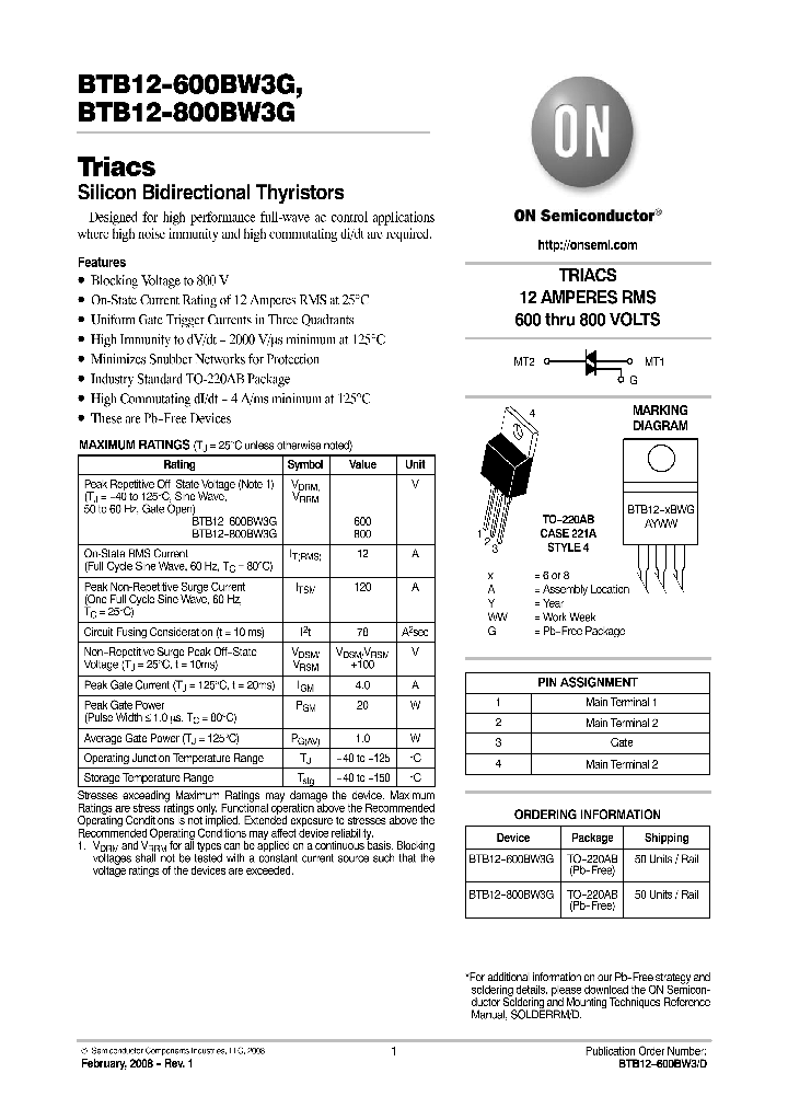 Bta16 600bw характеристики и схема включения