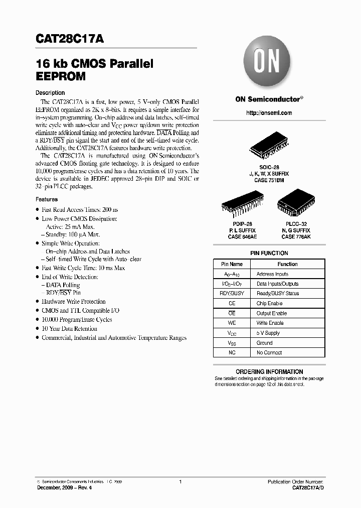 CAT28C17ALI-20T_4633484.PDF Datasheet