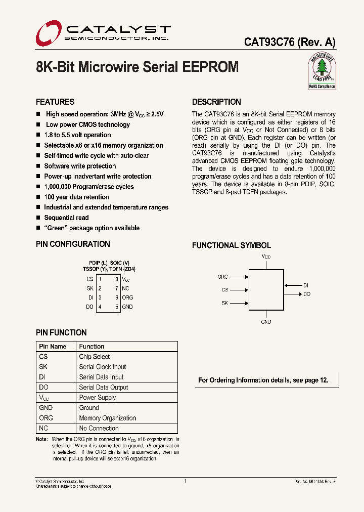 CAT93C76ZD4I-GT2_4355818.PDF Datasheet