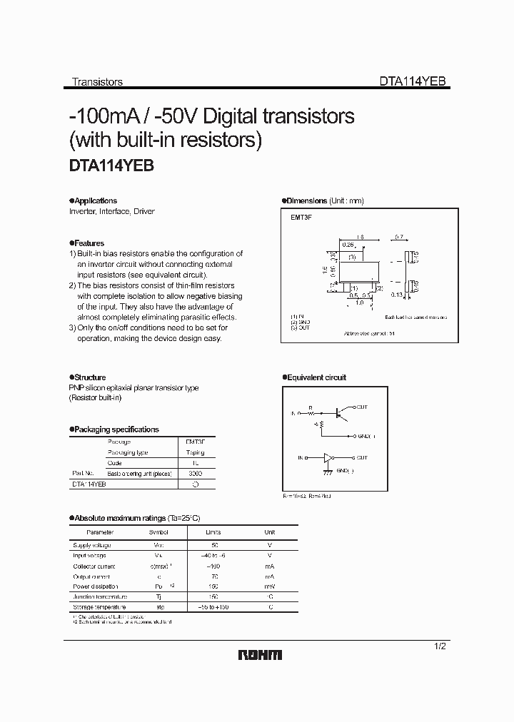 DTA114YEB_4864423.PDF Datasheet