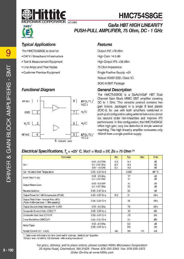 HMC754S8GE_4472639.PDF Datasheet