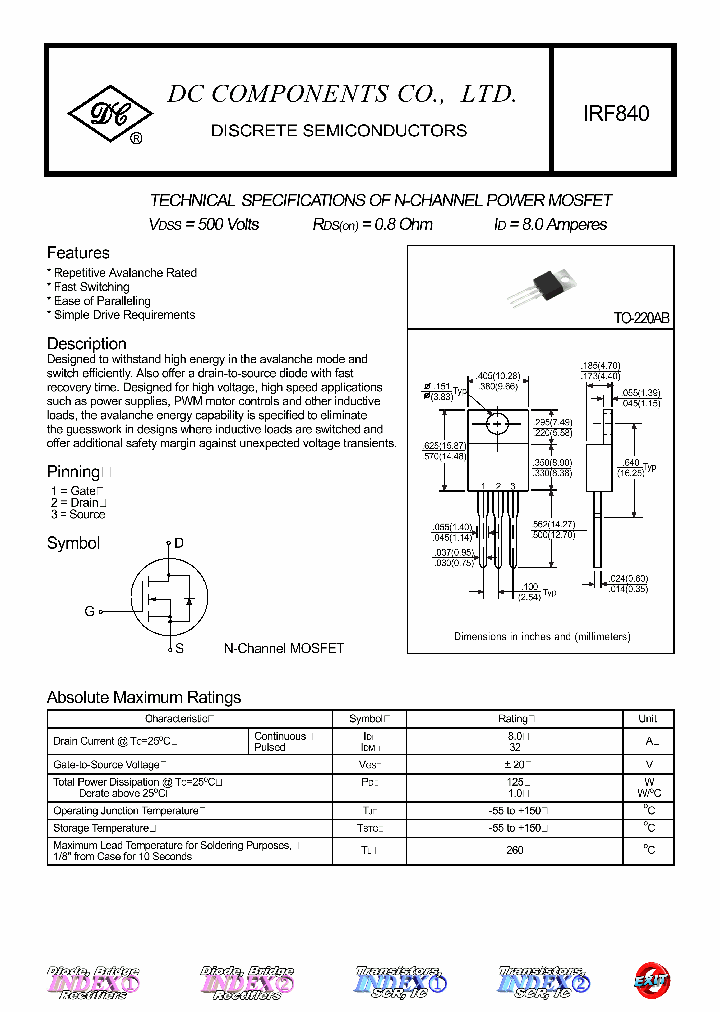 IRF840_4528213.PDF Datasheet