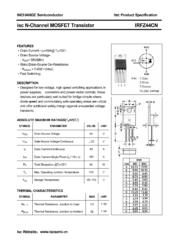 IRFZ44CN_4418852.PDF Datasheet