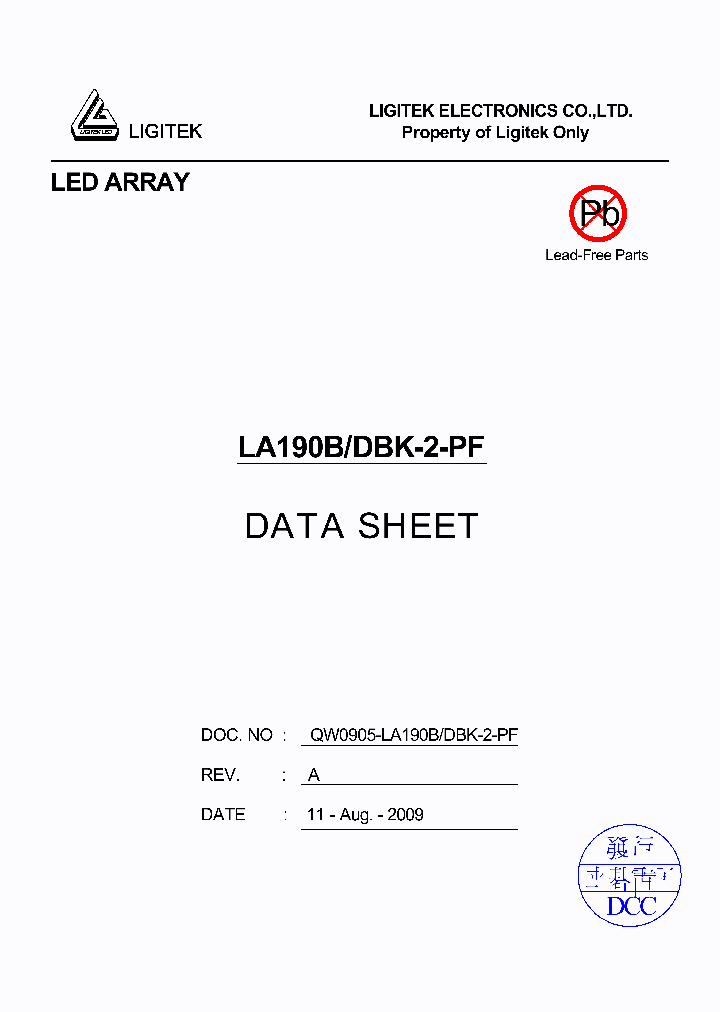 LA190B-DBK-2-PF_4789489.PDF Datasheet