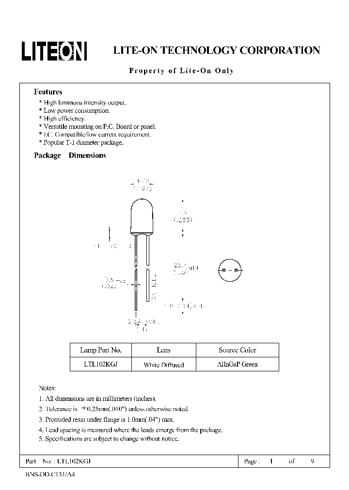 LTL102KGJ_4528525.PDF Datasheet