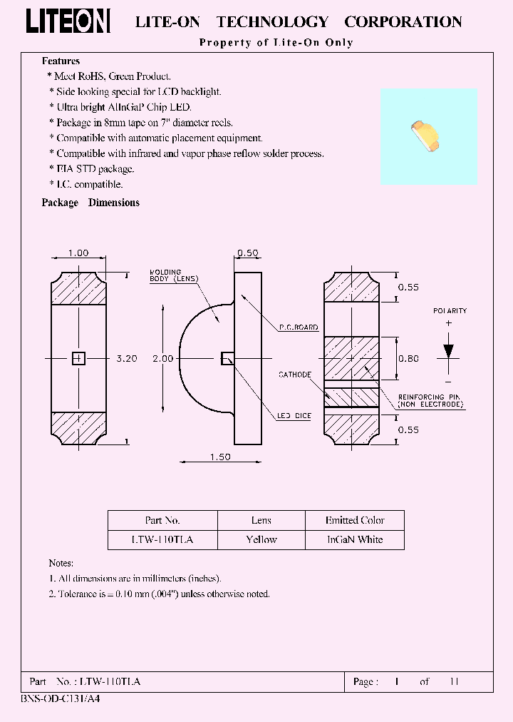 LTW-110TLA_4539913.PDF Datasheet