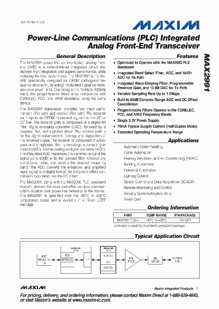 MAX2991ECM_4612025.PDF Datasheet