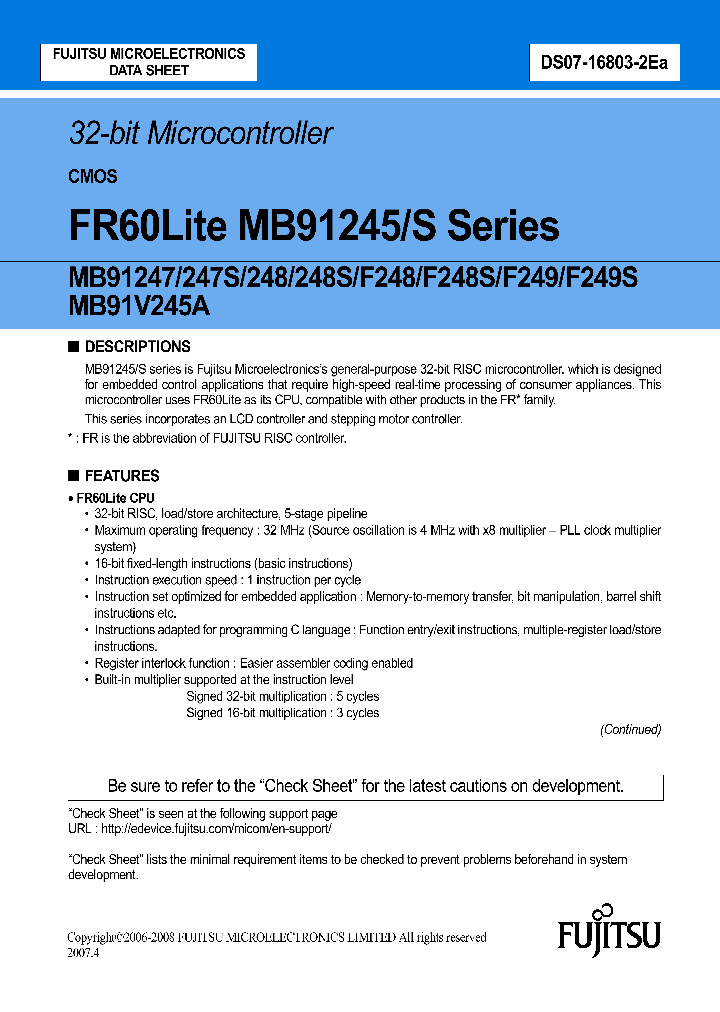 MB91245_4783744.PDF Datasheet
