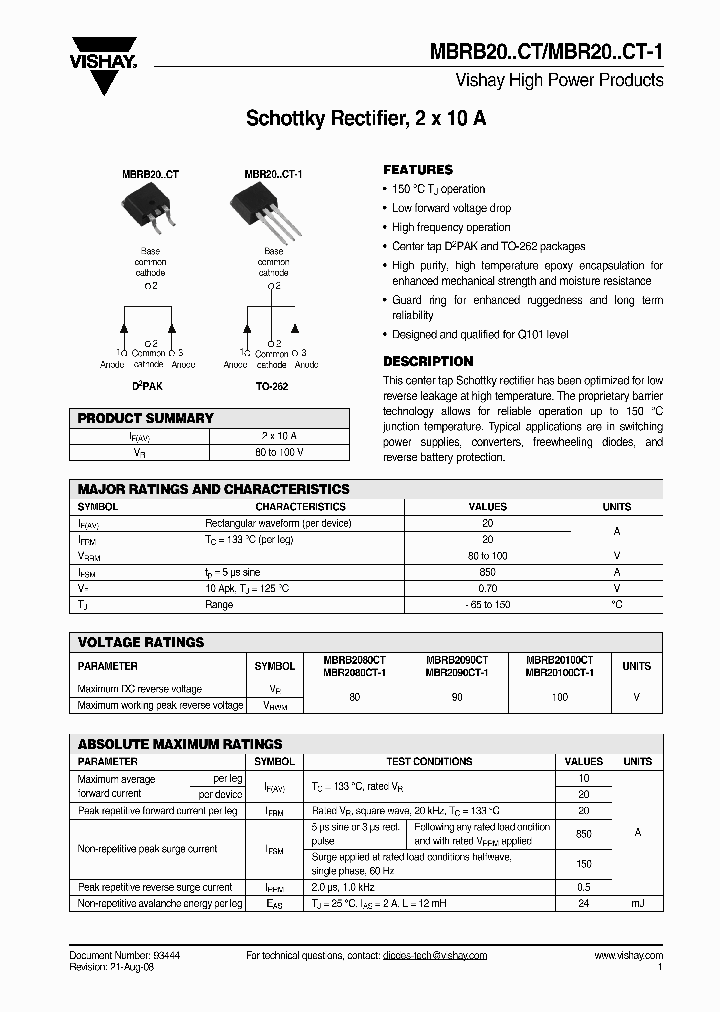 MBR20100CT-1_4463131.PDF Datasheet