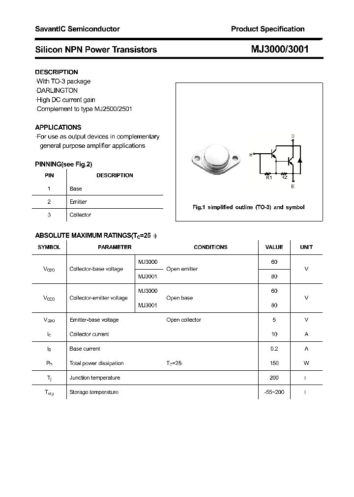 MJ3000_4442174.PDF Datasheet Download