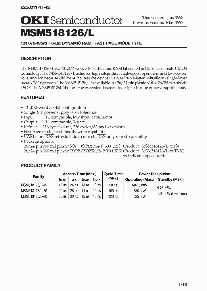 MSM518126_4181994.PDF Datasheet