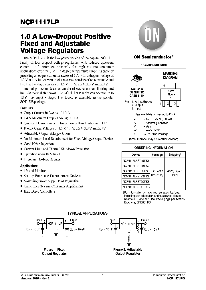 NCP1117LPST50T3G_4673161.PDF Datasheet