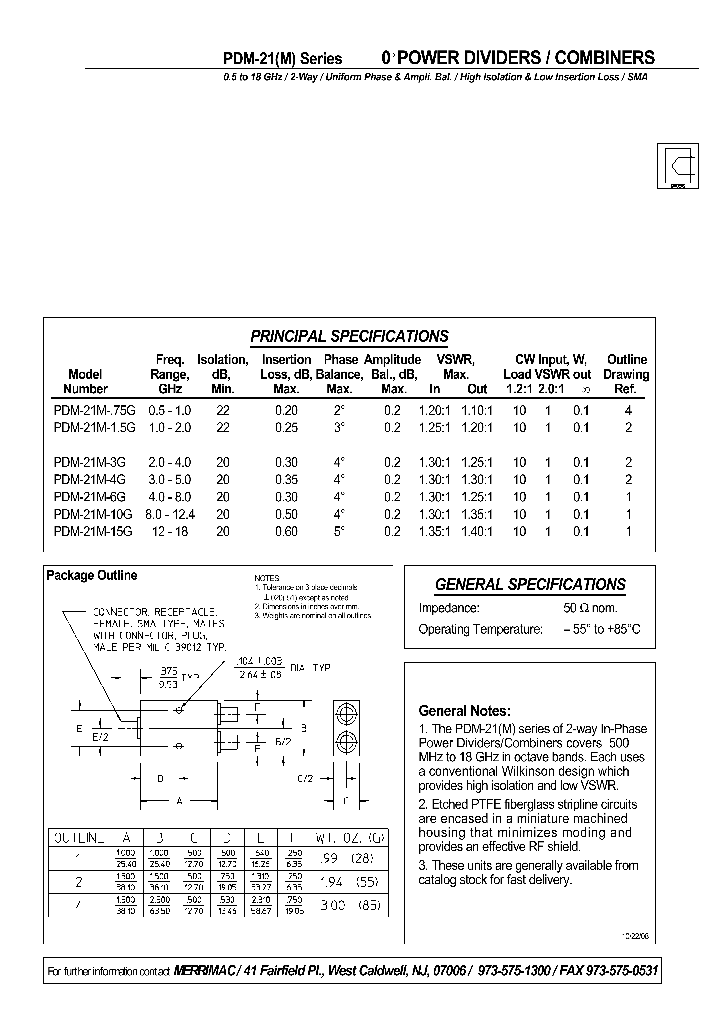 PDM-21M-15G_4601847.PDF Datasheet