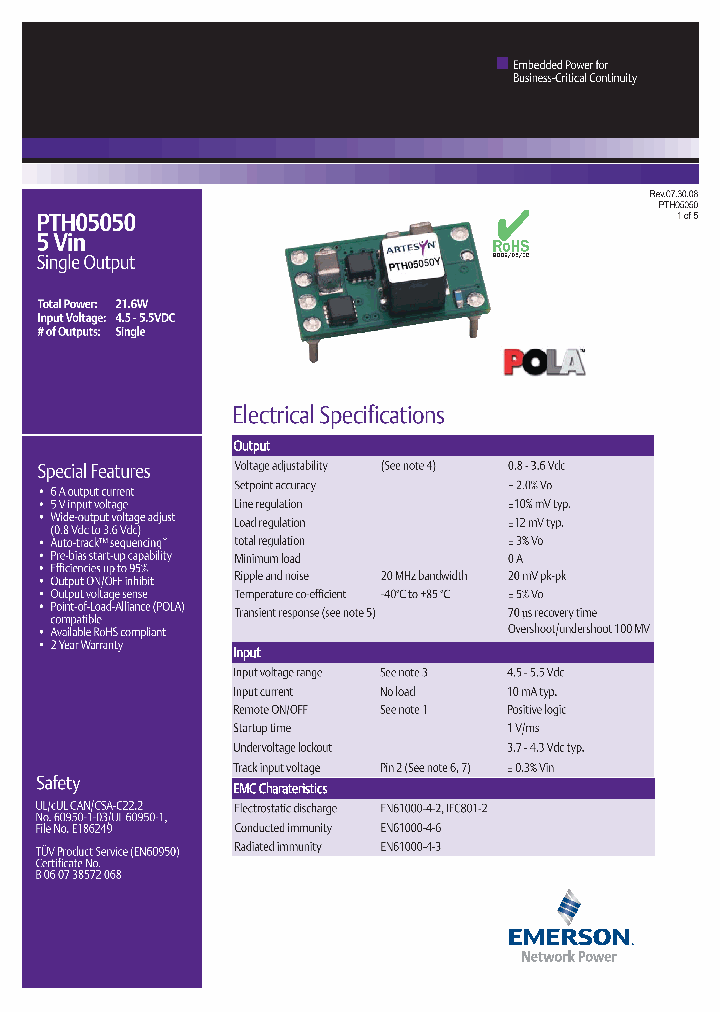 PTH05050_4620853.PDF Datasheet