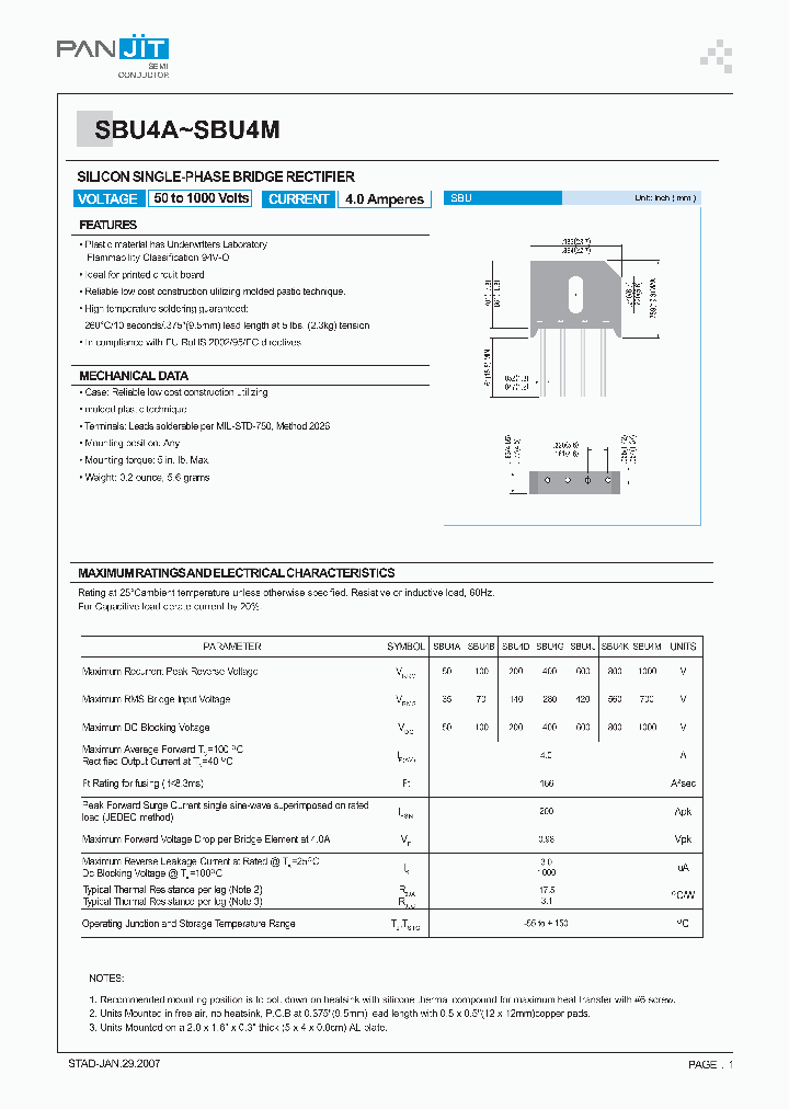 SBU4A_4662095.PDF Datasheet