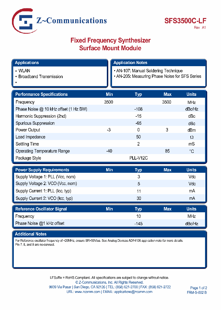 SFS3500C-LF_4718714.PDF Datasheet