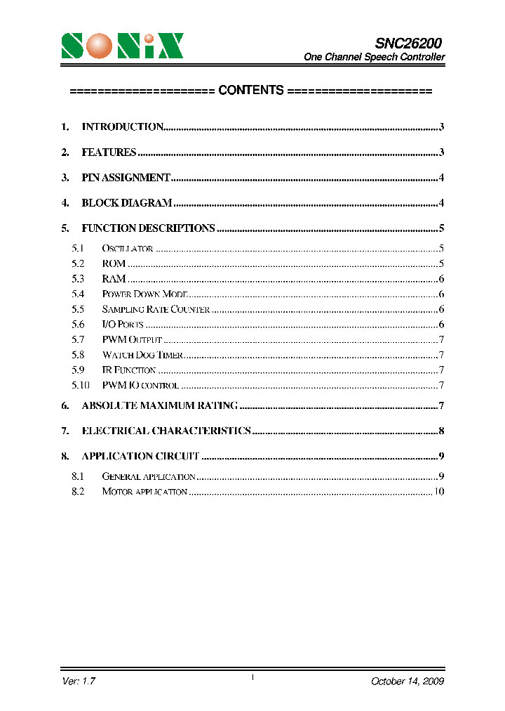 SNC26200_4709890.PDF Datasheet
