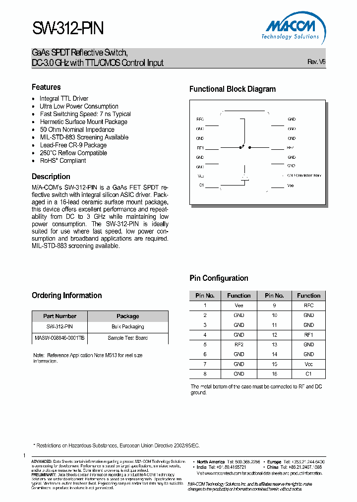 SW-312-PIN_4670701.PDF Datasheet