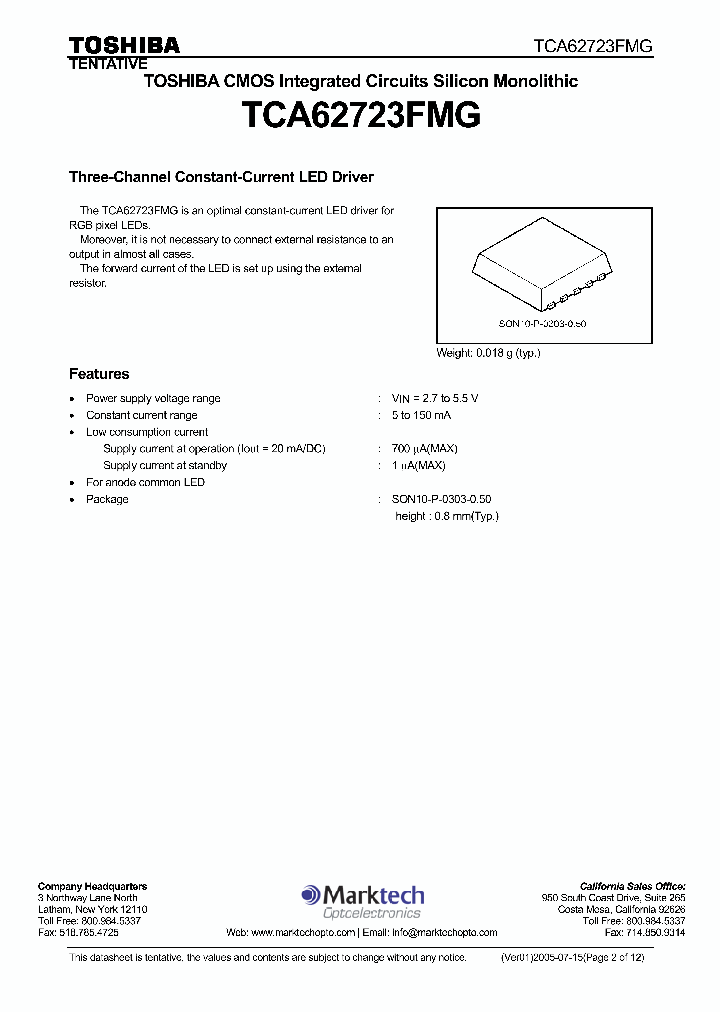 TCA62723FMG_4701879.PDF Datasheet