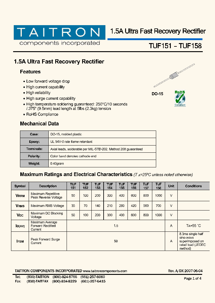TUF153_4374220.PDF Datasheet