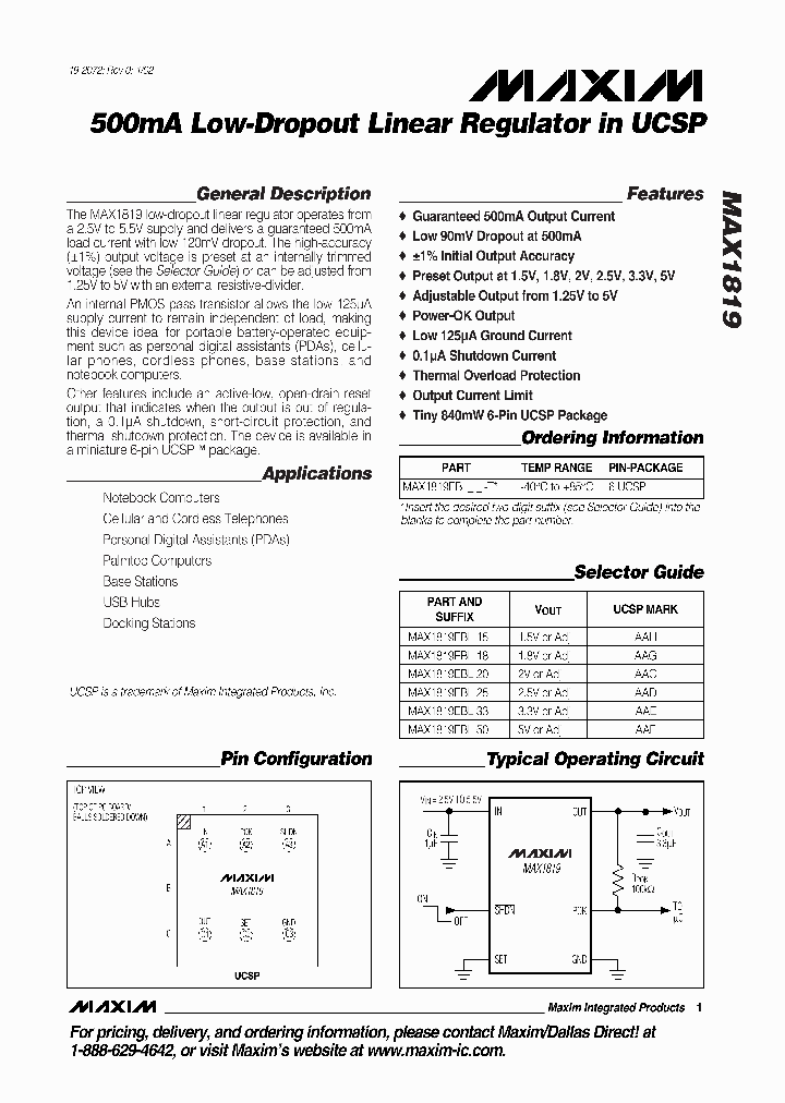 MAX1819_990157.PDF Datasheet