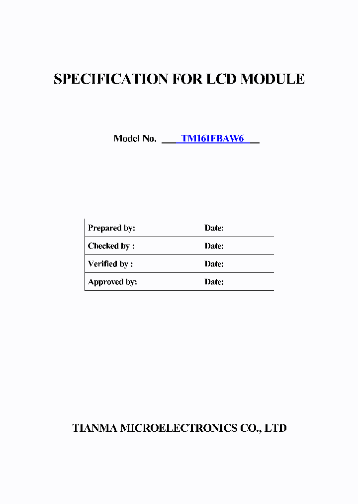 TM161FBAW6_4957901.PDF Datasheet
