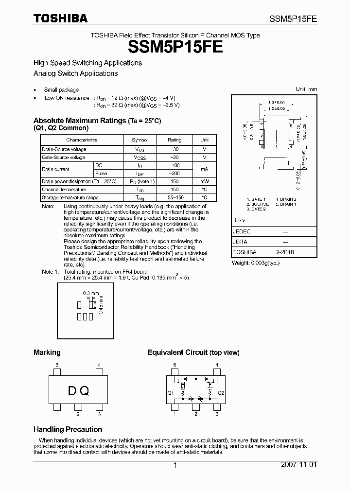 SSM5P15FE_4985916.PDF Datasheet