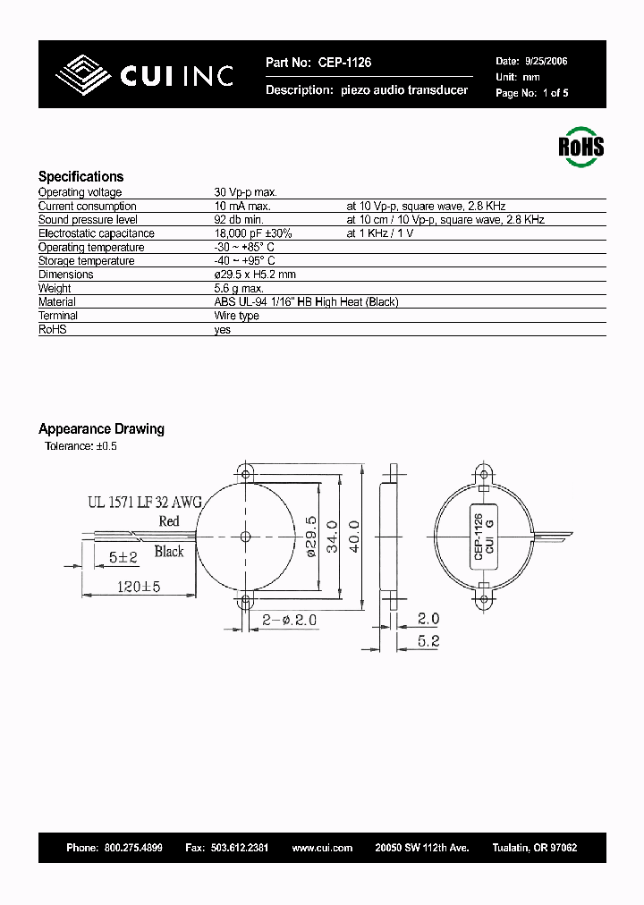 CEP-1126_4993114.PDF Datasheet