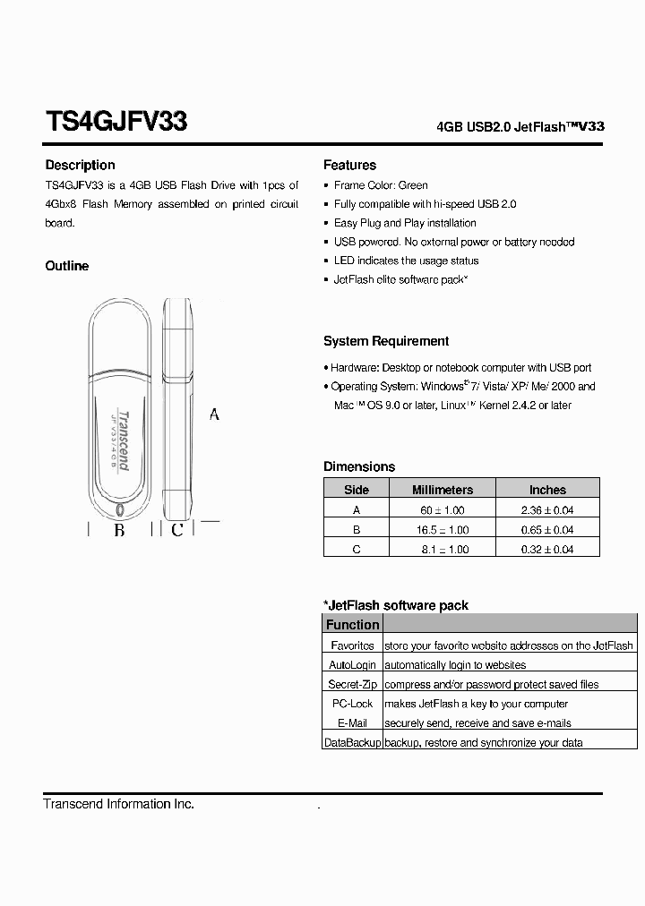 TS4GJFV33_4993685.PDF Datasheet